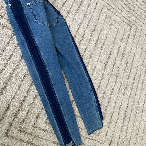 44 Sustainable Denim Side Show Skinny Jeans | High Rise Contrast Panel size 26 - Picture 5 of 7